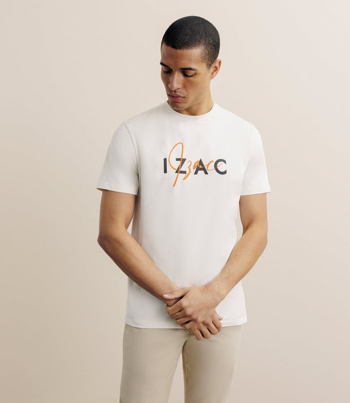 izac T-shirt imprimé écru