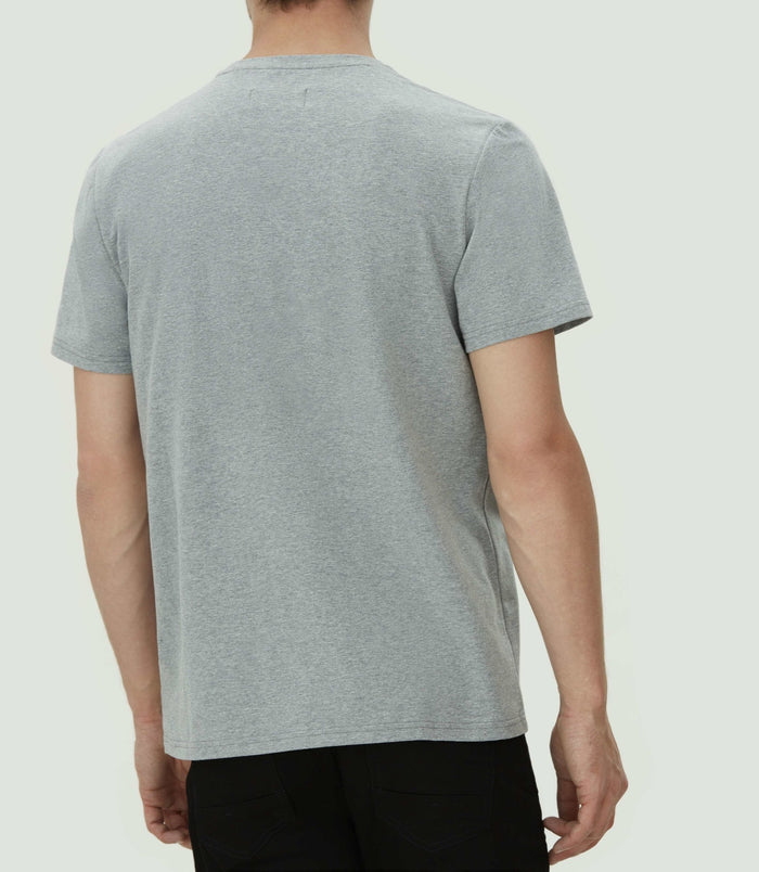 Izac T-shirt Imprimé Gris Chiné "Cali"