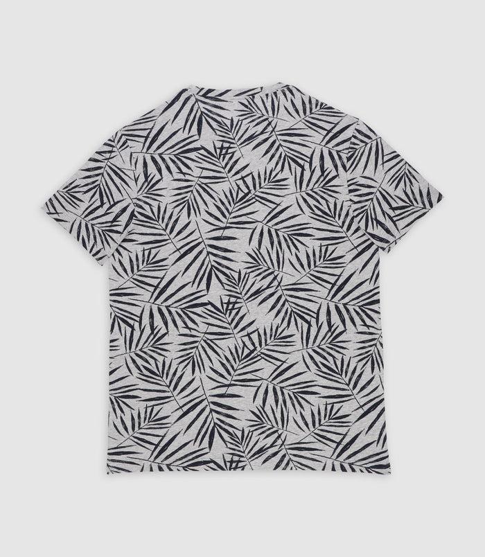 Izac T-shirt Imprimé Gris GABINOUT
