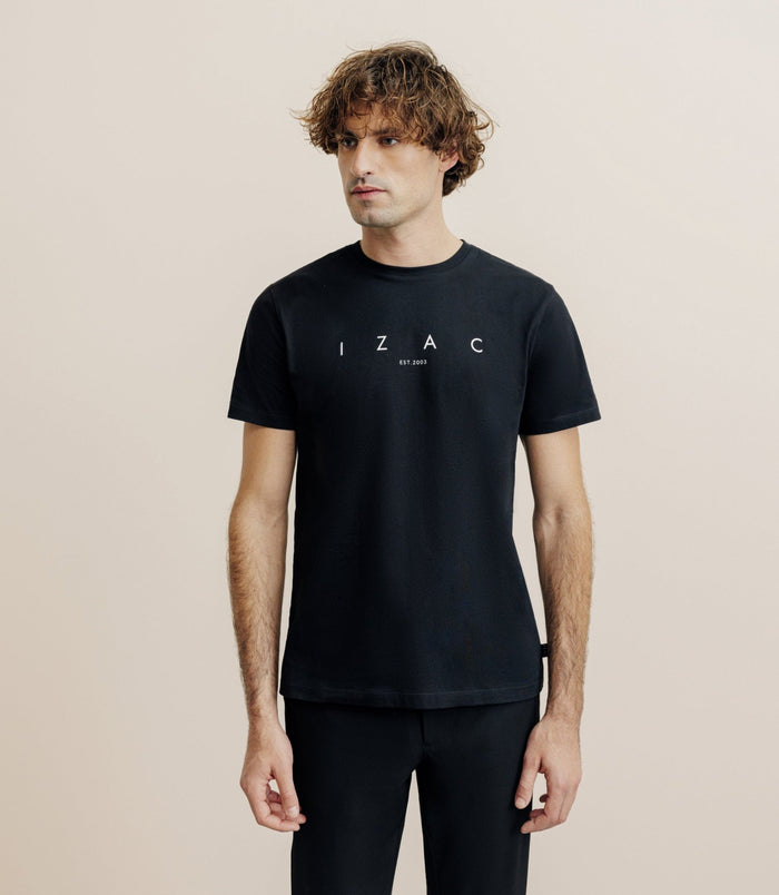 Izac T-shirt Imprimé Noir