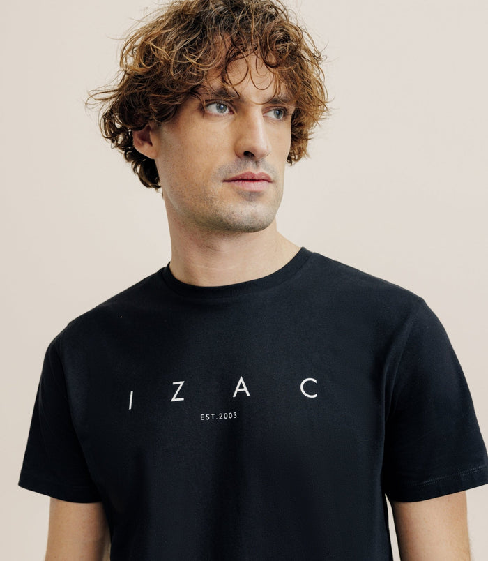 Izac T-shirt Imprimé Noir