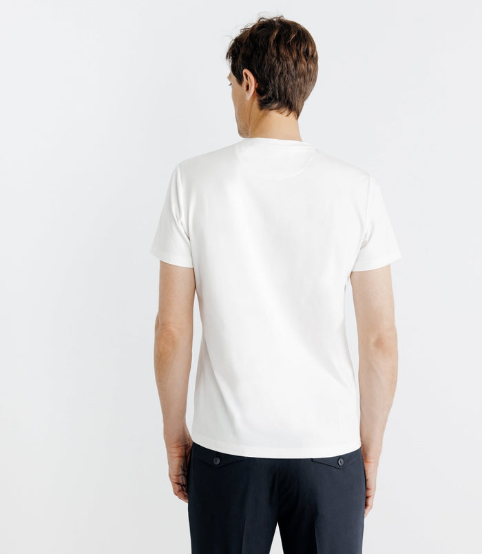 Izac T-shirt Manches Courtes Avec Motifs Blanc