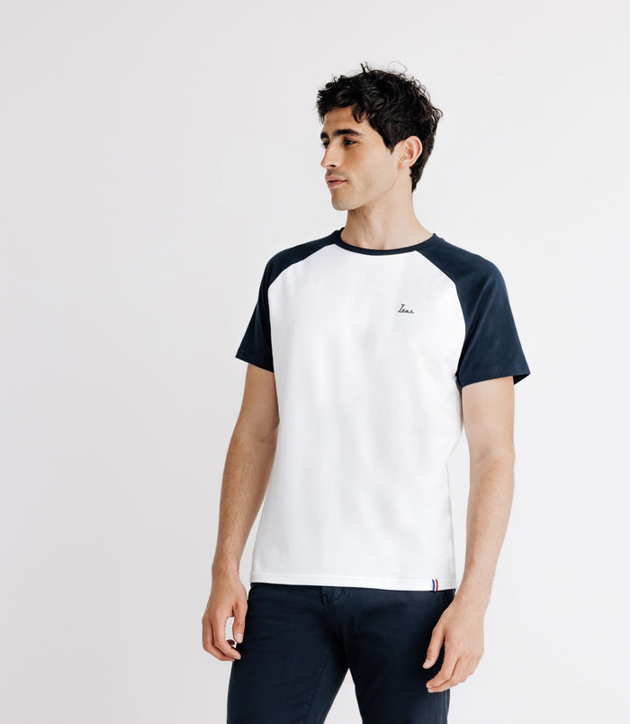 Izac T-shirt Manches Courtes Marine