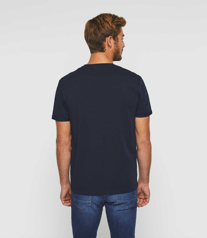 Izac T-shirt Manches Courtes Marine "Gino"
