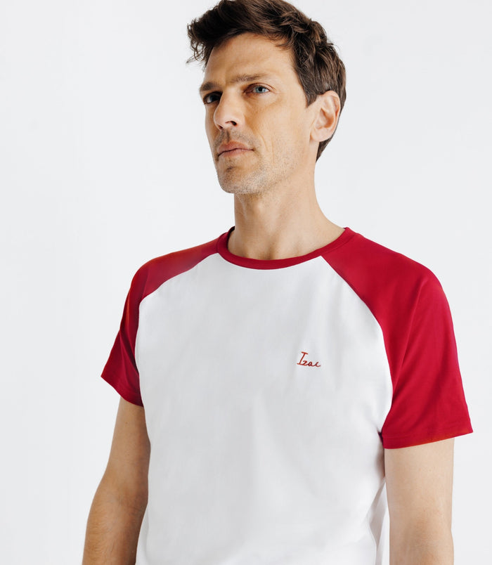 Izac T-shirt Manches Courtes Rouge