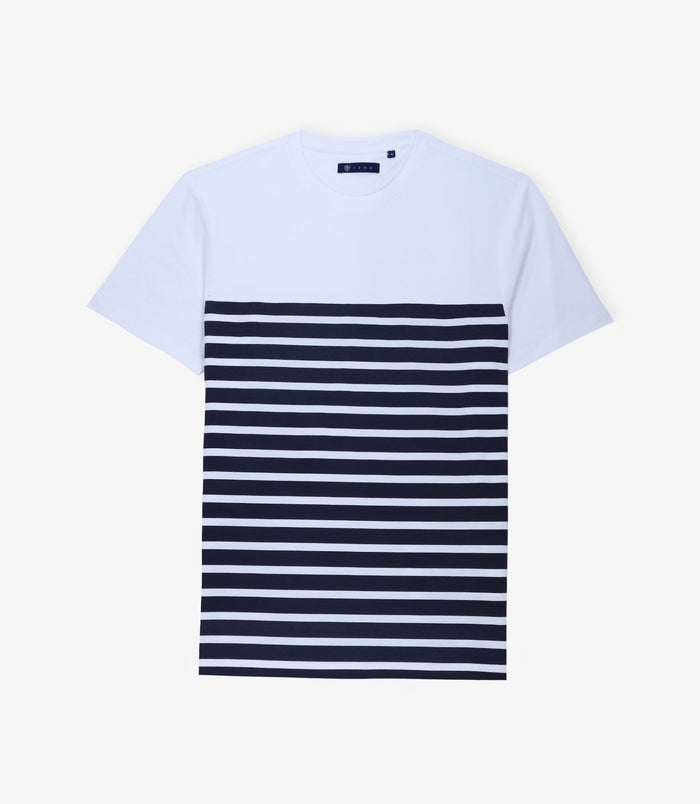 izac T-shirt rayé ecru