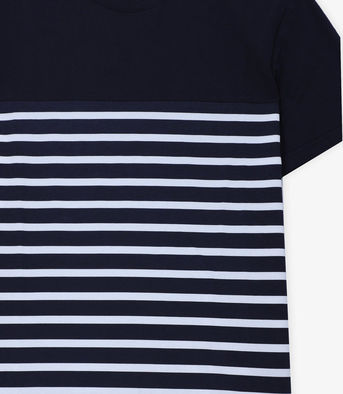 Izac T-shirt Rayé Marine
