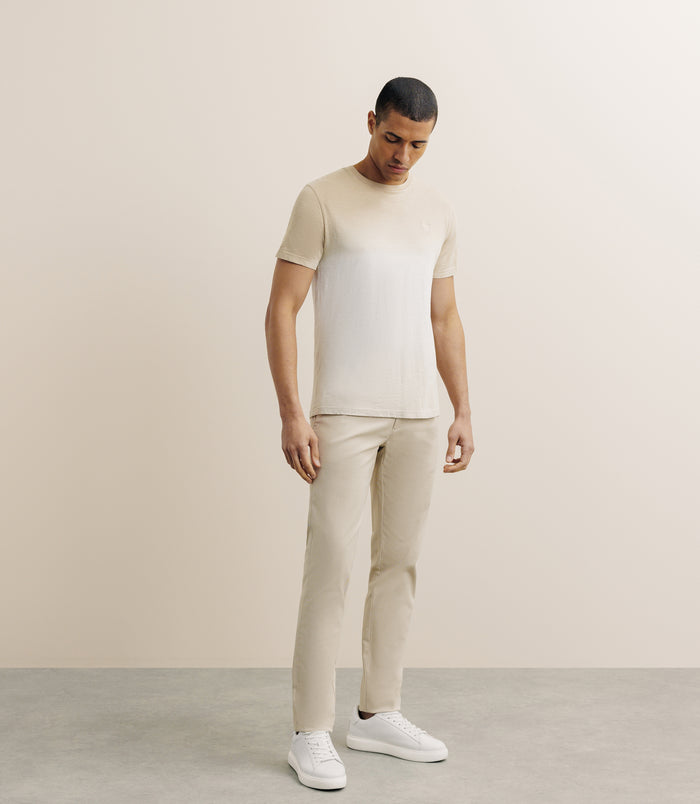 Izac T-shirt Tye & Dye Beige