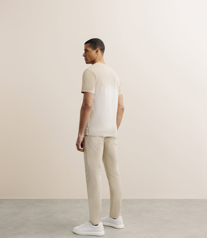 Izac T-shirt Tye & Dye Beige