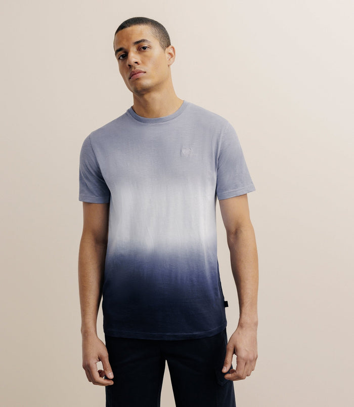 izac T-shirt tye & dye bleu ciel