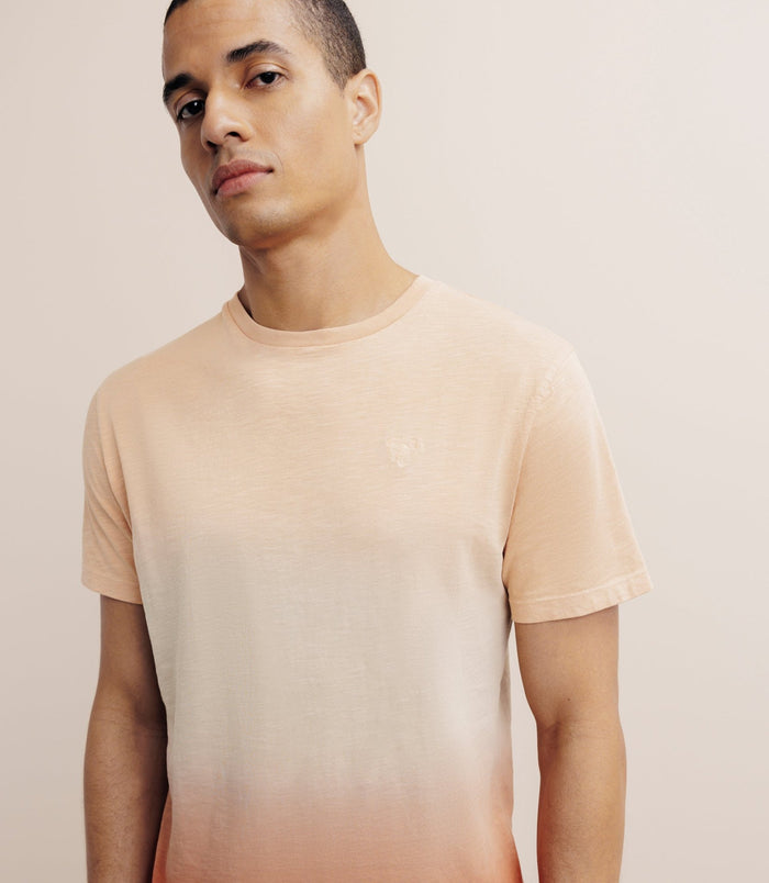 Izac T-shirt Tye & Dye Pêche