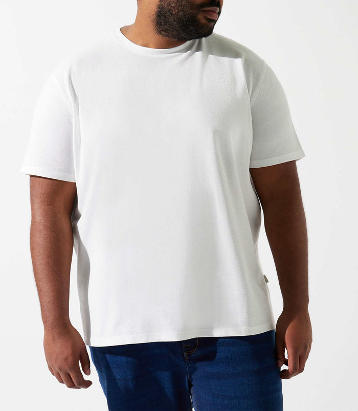 Izac T-shirt Uni Avec Logo Brodé écru GIOVANYBT