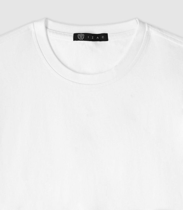 Izac T-shirt Uni Blanc