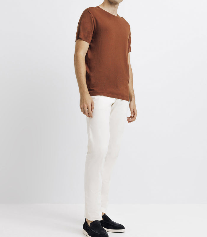 Izac T-shirt Uni Truffe