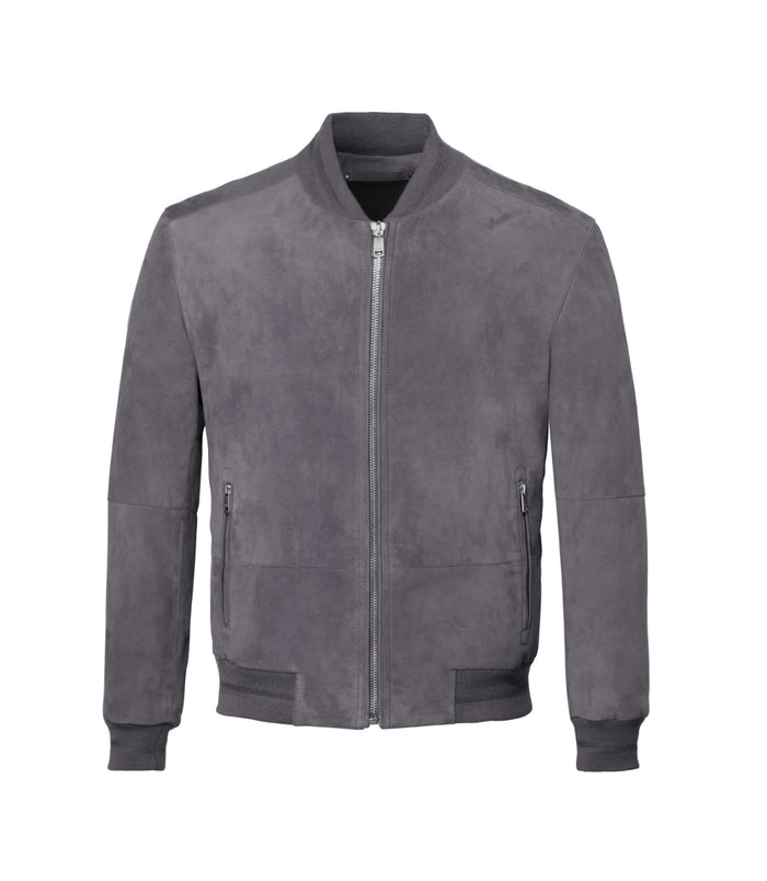 izac Teddy en cuir suédé gris "Ulysse"