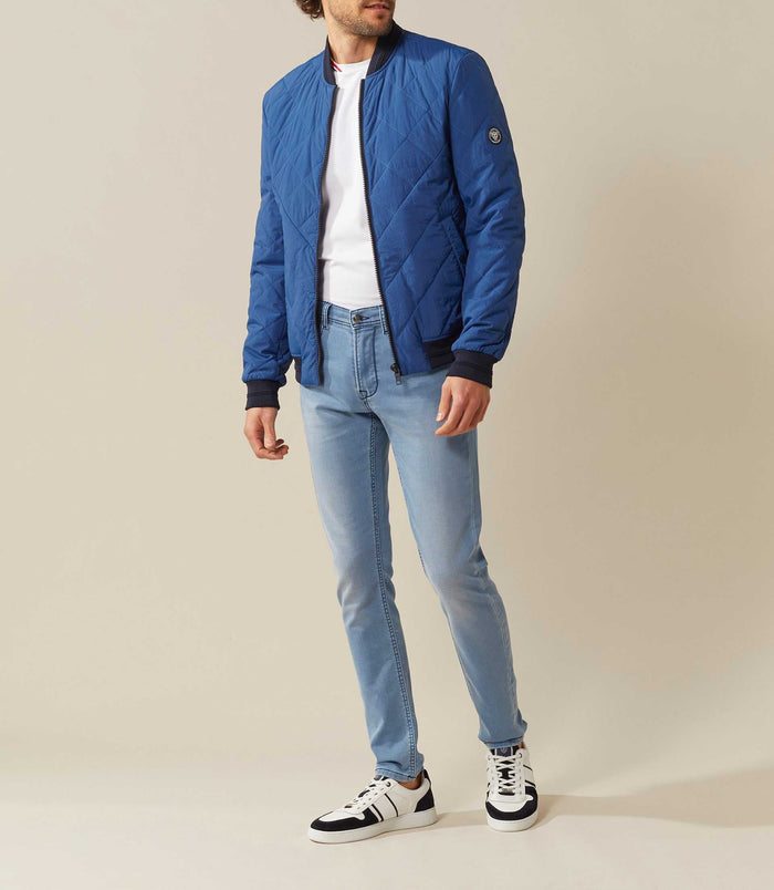 izac Teddy matelassé bleu roi "Carat"