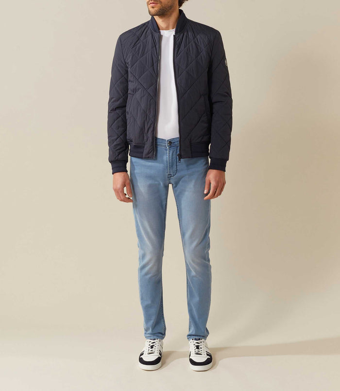 izac Teddy matelassé marine "Carat"