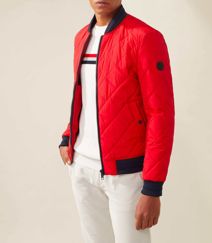 izac Teddy matelassé rouge "Carat"