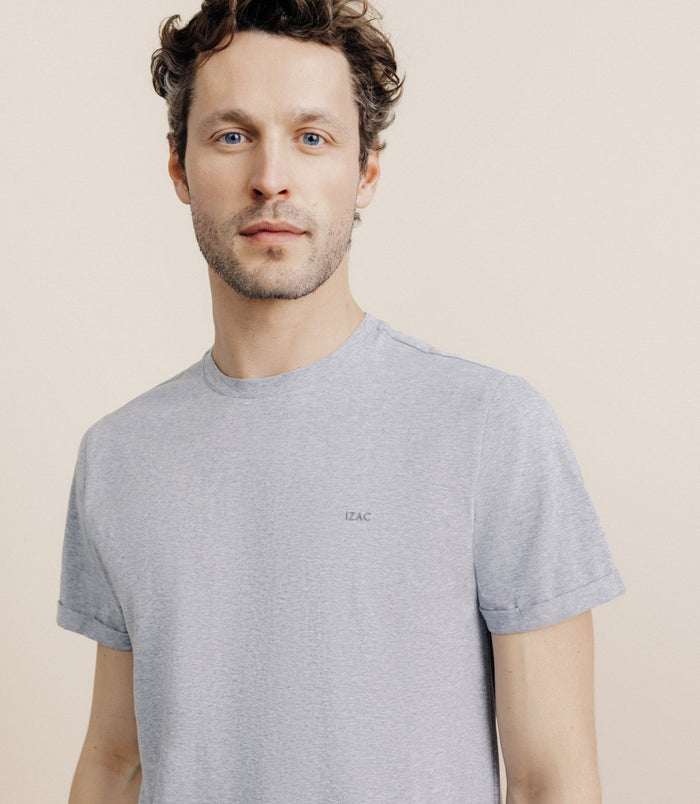 Izac TEE BASIC JERSEY Gris Chine Gris Chine