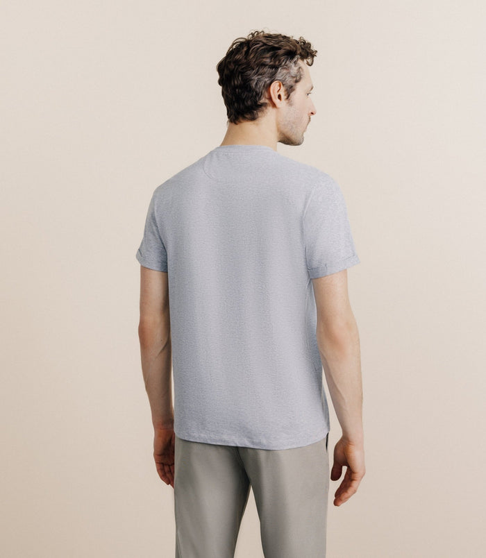 Izac TEE BASIC JERSEY Gris Chine Gris Chine