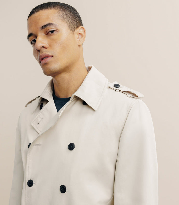 Izac Trench Croisé Beige