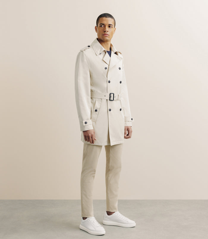 Izac Trench Croisé Beige