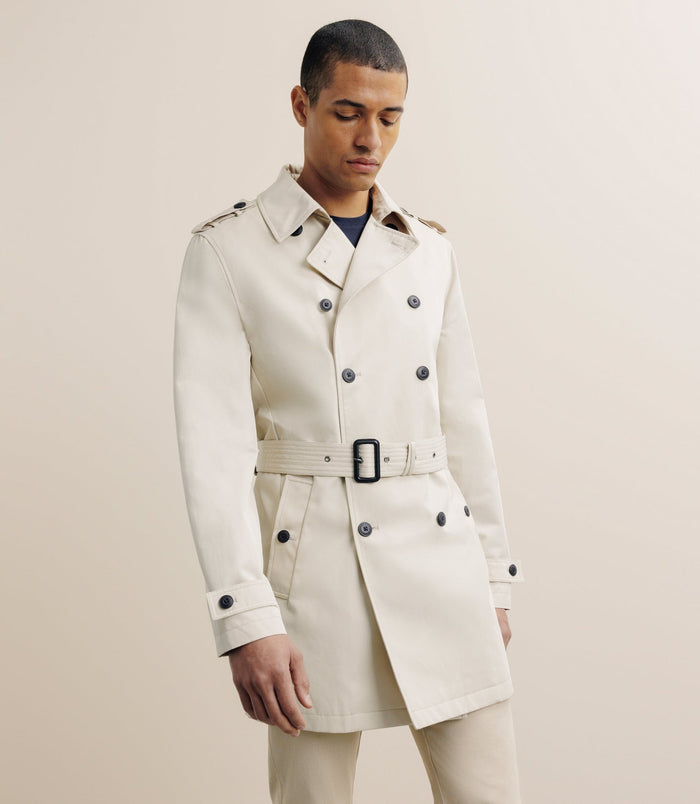 izac Trench croisé beige