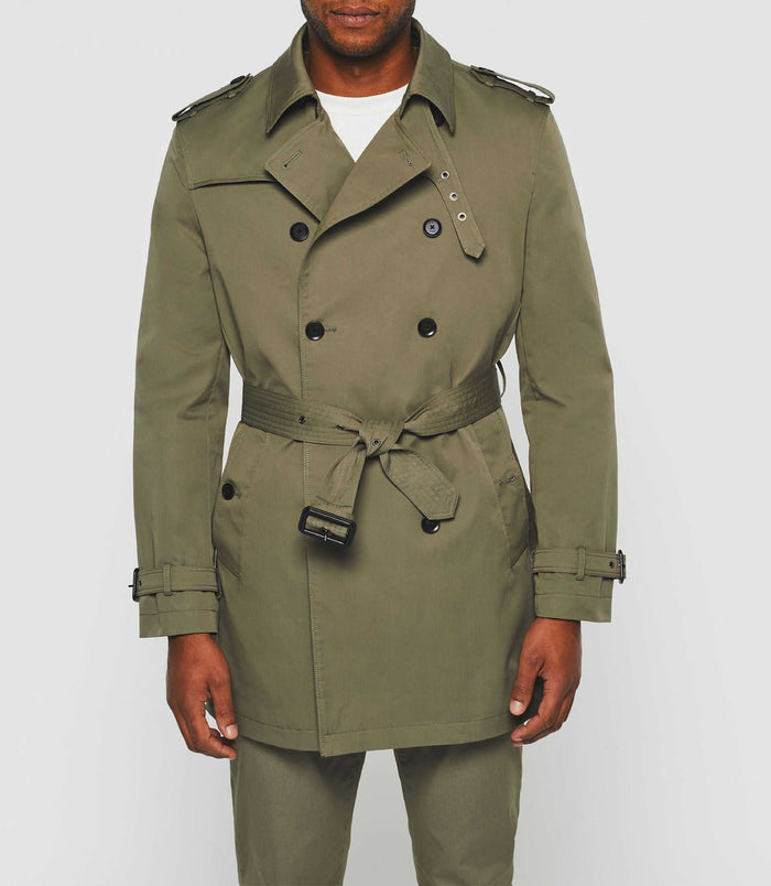 Izac Trench Croisé Kaki "Hamilton"