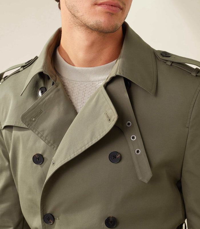 Izac Trench Croise Kaki "Jake"