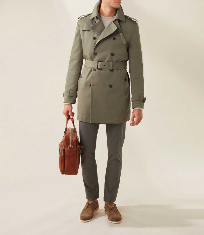 Izac Trench Croise Kaki "Jake"