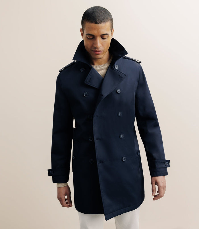 izac Trench croisé marine