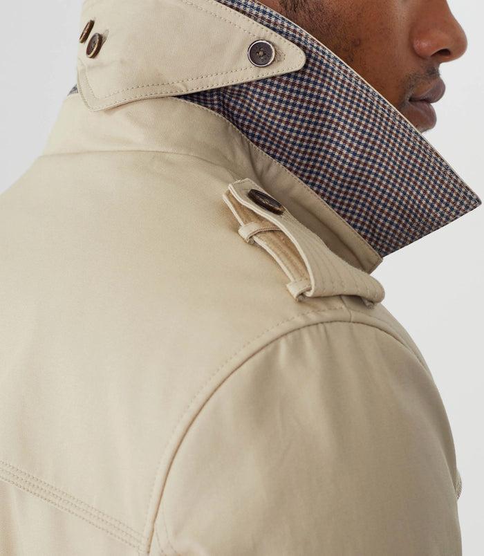 Izac Trench Long En Coton Beige "Nando"