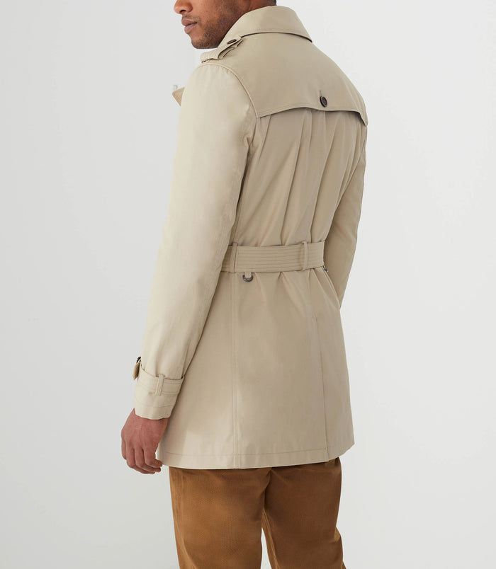 Izac Trench Long En Coton Beige "Nando"
