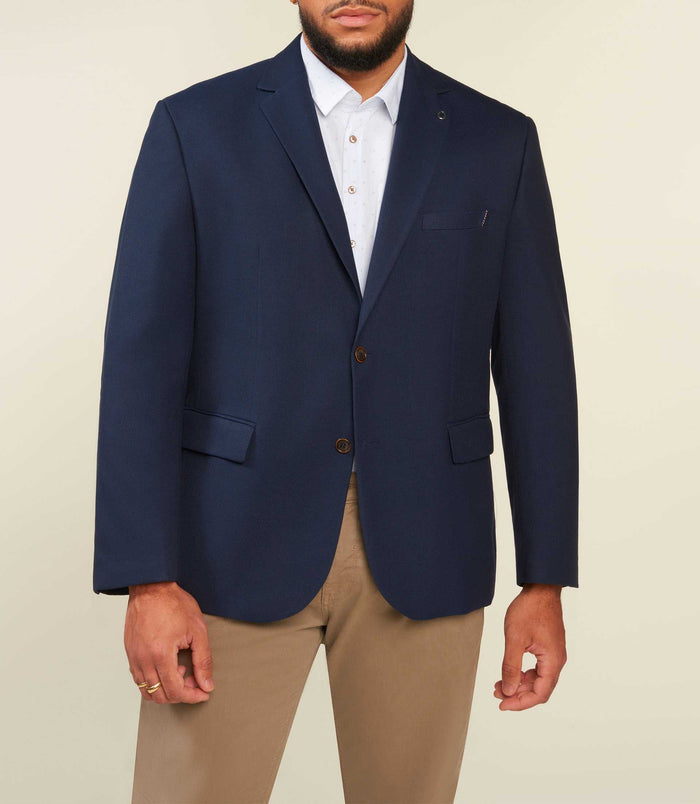 Izac Veste 2 Boutons Poches Plaquées Marine DEVABT