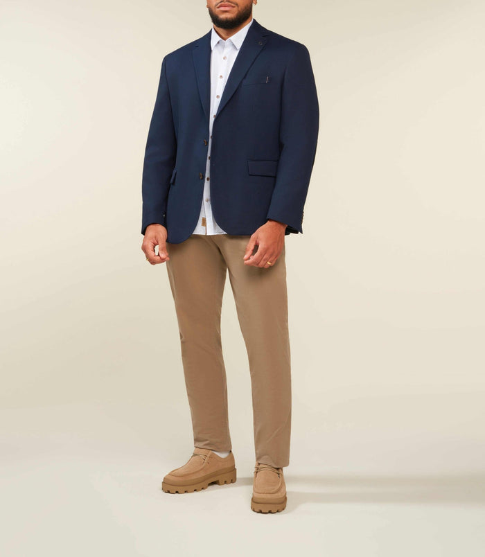 izac Veste 2 boutons poches plaquées marine DEVABT