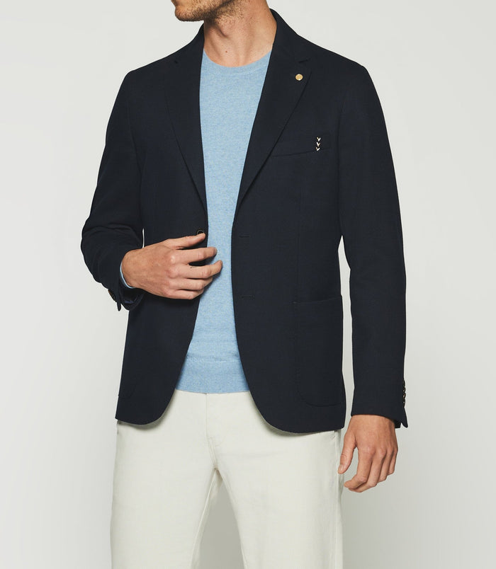 Izac Veste à 2 Boutons Marine ASTI