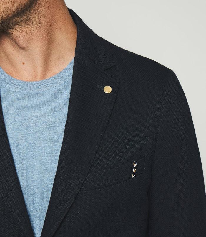 Izac Veste à 2 Boutons Marine ASTI