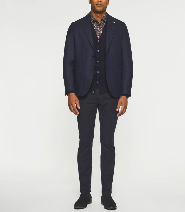 izac Veste à deux boutons marine DOLCE