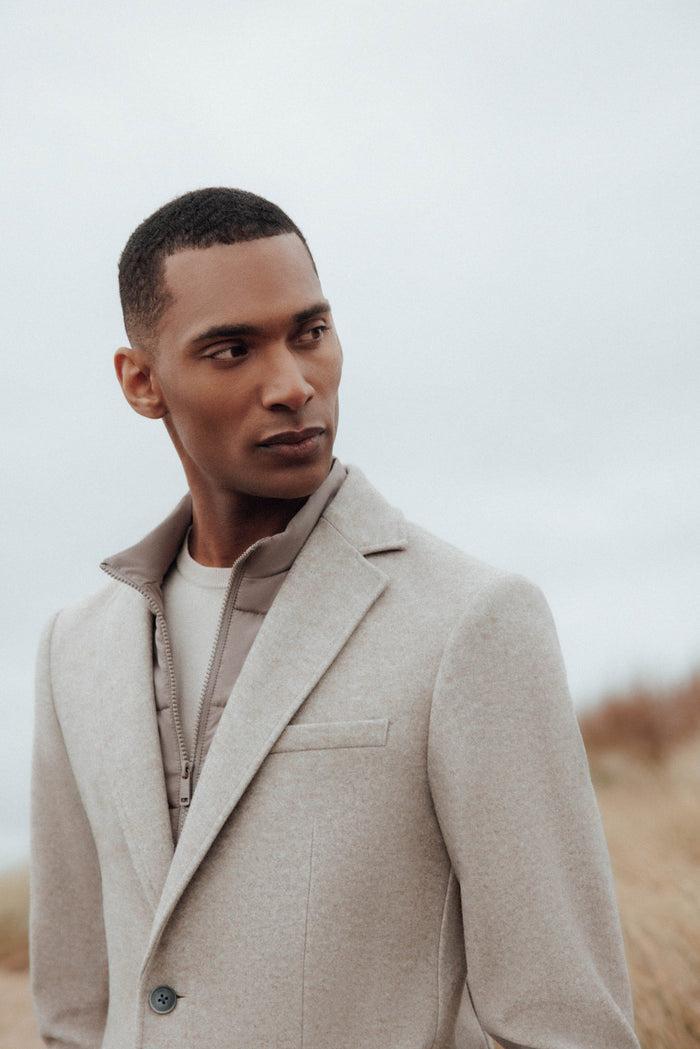 izac Veste avec parementure amovible beige