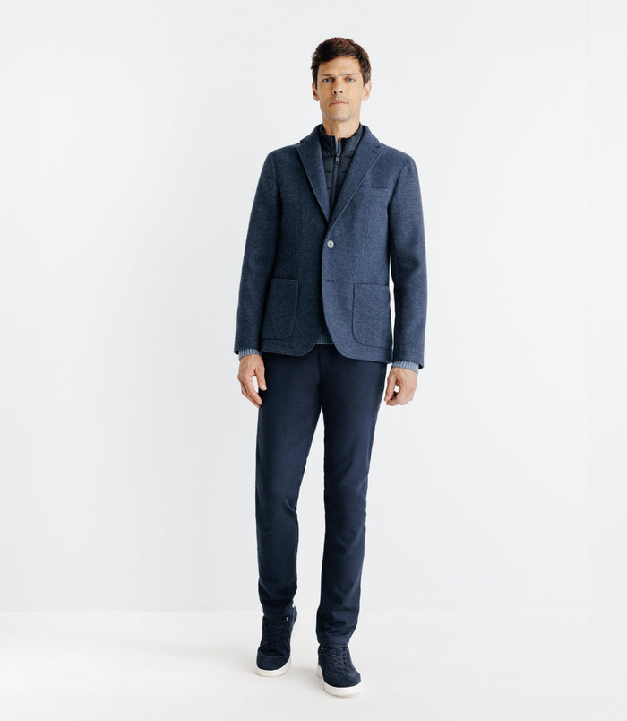 izac Veste avec parementure amovible denim