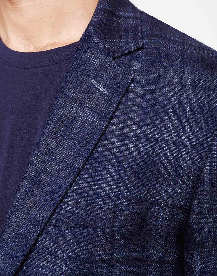 Izac Veste Carreaux Marine