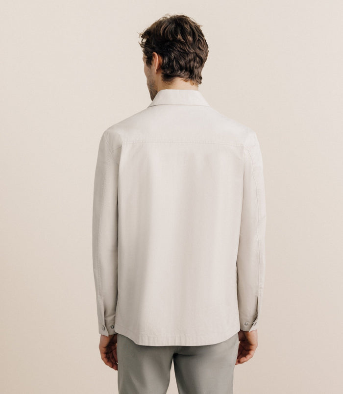 Izac Veste Casual 100% Coton Beige