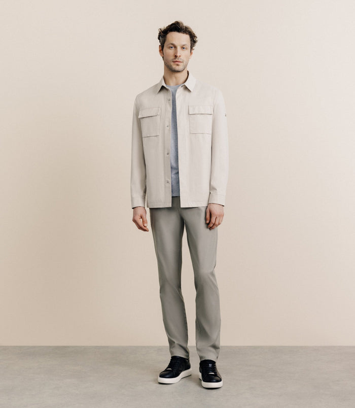 izac Veste casual 100% coton beige