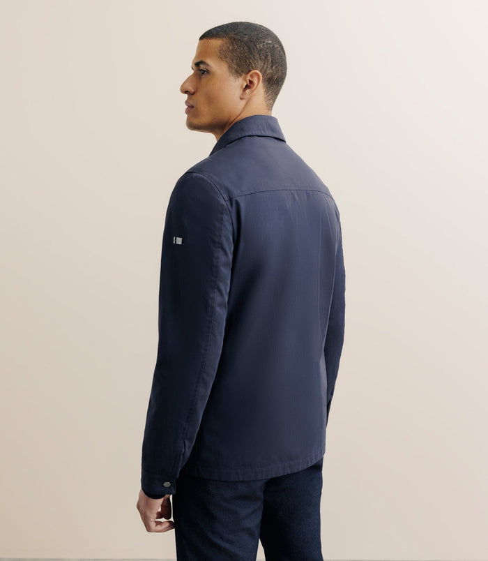 Izac Veste Casual 100% Coton Marine