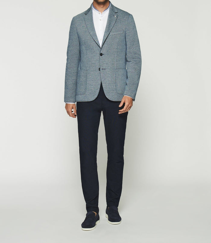 izac Veste casual 2 boutons bleu AERIEN