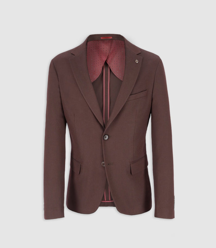 izac Veste casual 2 boutons bordeaux
