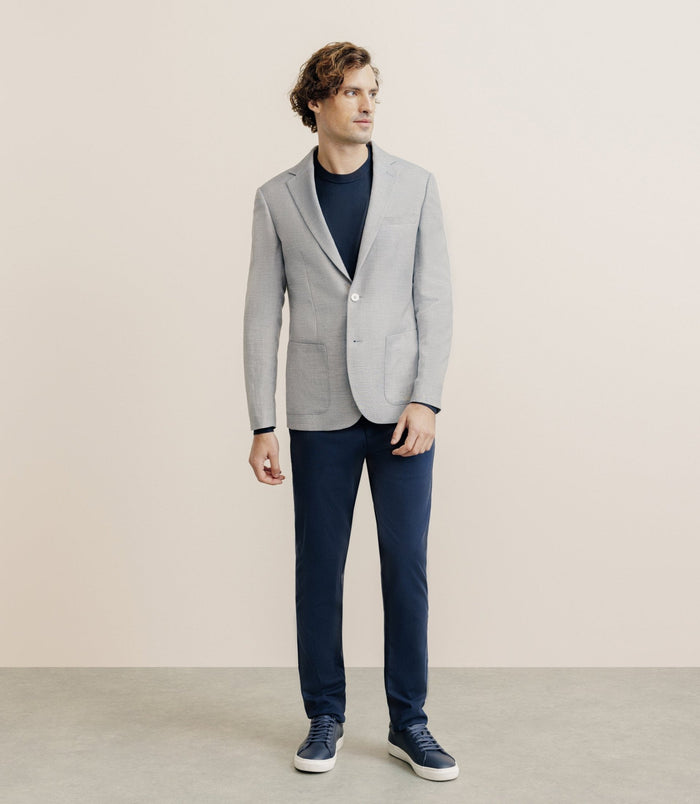 Izac Veste Casual à Coudières Bleue Ciel