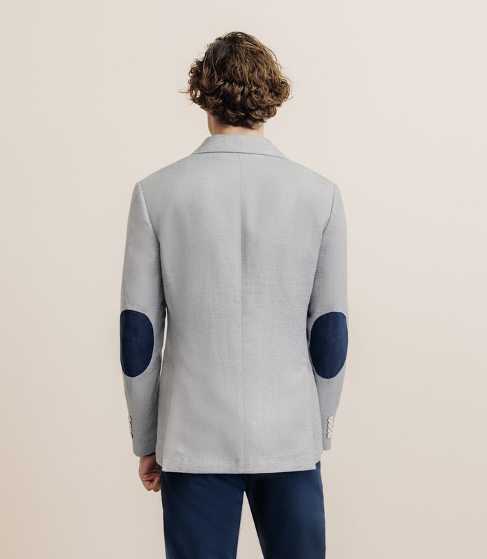 Izac Veste Casual à Coudières Bleue Ciel