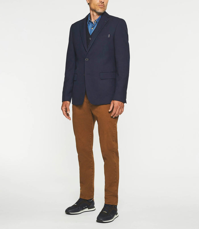 izac Veste casual à deux boutons marine DEDICACE