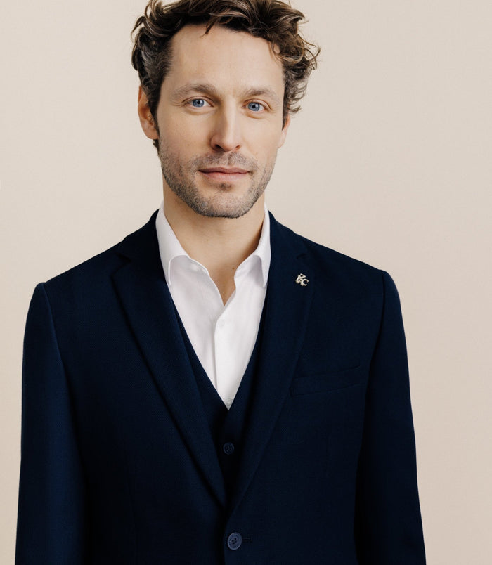 Izac Veste Casual Armurée Marine